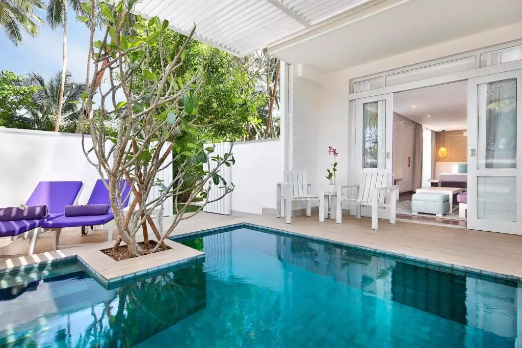 اتاق ها با استخر اختصاصی